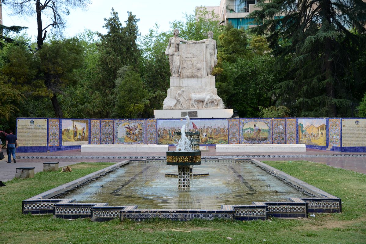 11-03 Plaza Espana Fountain And Monument To The Spanish Discovery Of South America In Mendoza